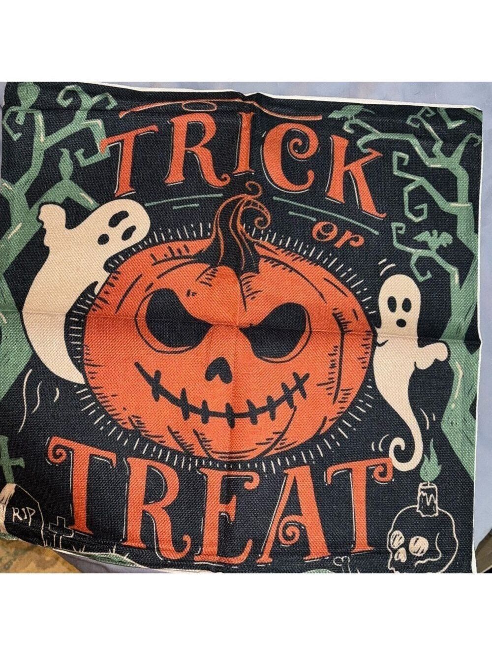 2 New Halloween Throw Pillow Covers—Keep It Creepy - Picture 3 of 7